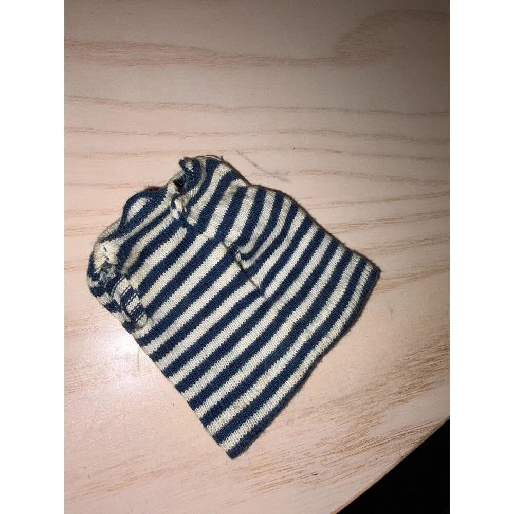 Vintage Barbie Resort Set #963 Blue White Striped Knit Top Tagged 1959-1962